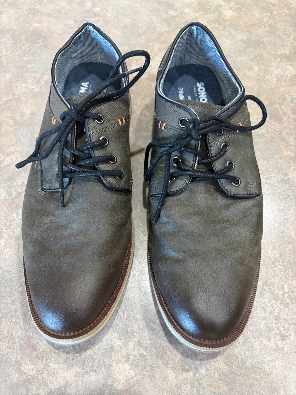 Sonoma Men's dress shoe gray/Brown Lace-Up Oxfords